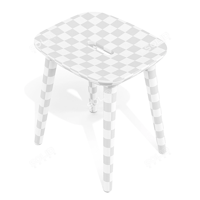 Modern VNA Dining Stool 3D model image 6