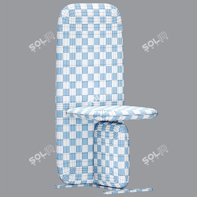 Modern Atlas Dining Chair 3D Model 3D model image 4