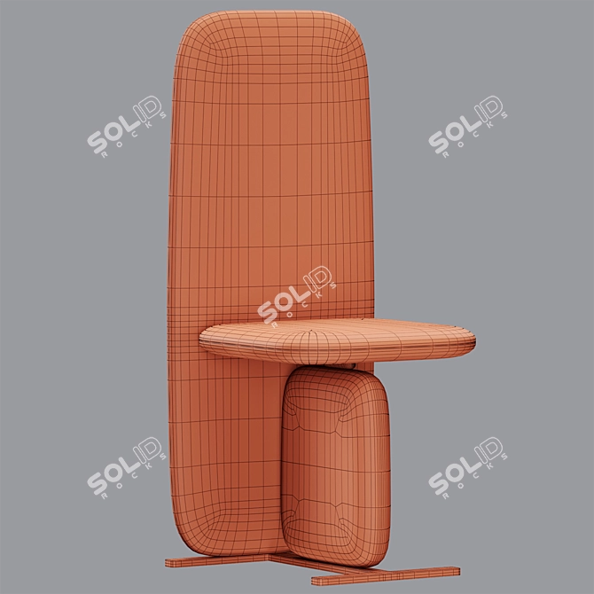 Modern Atlas Dining Chair 3D Model 3D model image 5