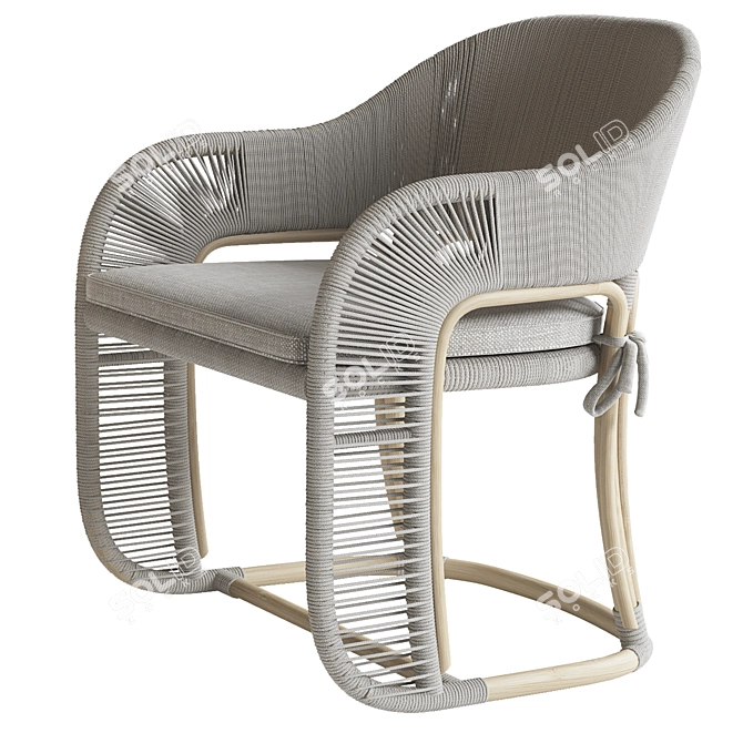 Vista Armchair: Modern Elegance Fixture 3D model image 2