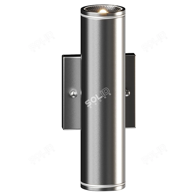 Outdoor LED Cylinder Wall Sconce 3D model image 2