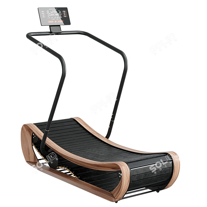 Title: Nohrd Sprintbok Curved Treadmill 3D model image 1