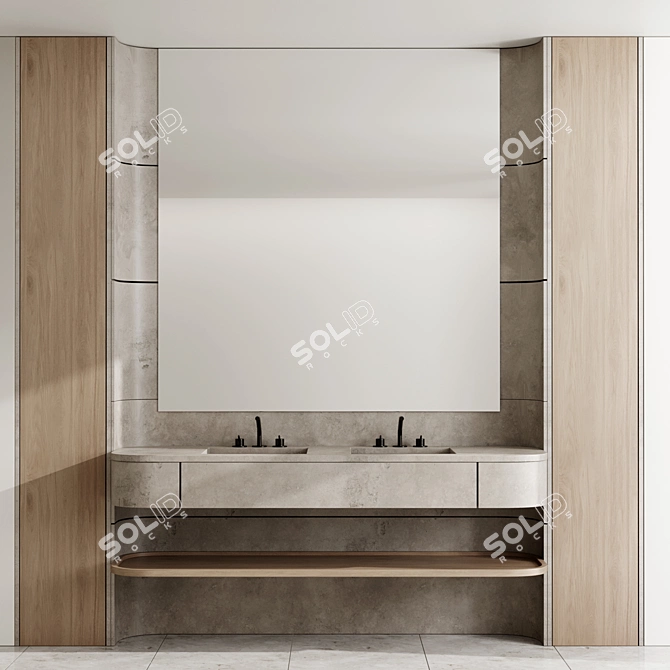 Modern Bathroom 68 Design 3D model image 2