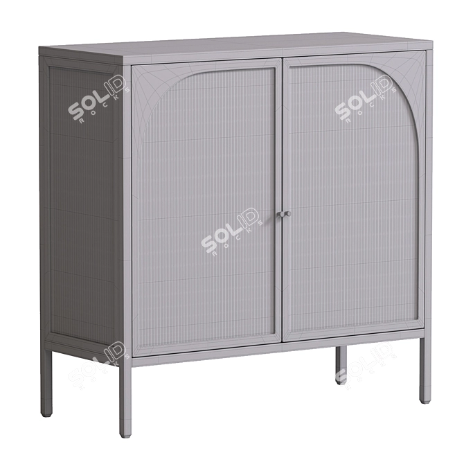 Rigan-2 Cabinet: Modern Versatile Furniture 3D model image 4