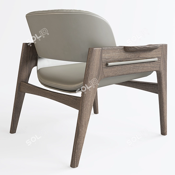 Theo Armchair 3D Model Vray 3D model image 2