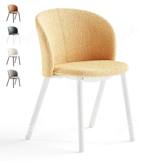 Zanotta Daisy Modern Chair 3D 3D model image 1