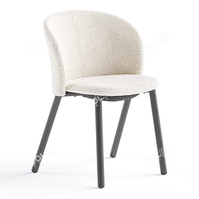 Zanotta Daisy Modern Chair 3D 3D model image 4