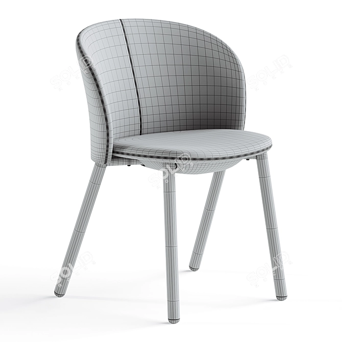 Zanotta Daisy Modern Chair 3D 3D model image 7