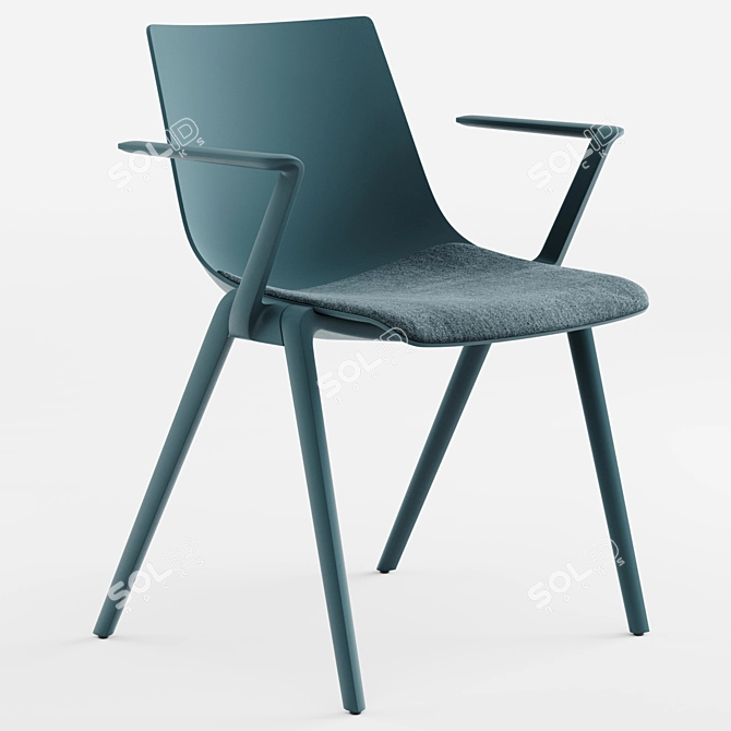 Sleek AULA Chair Collection 3D model image 2