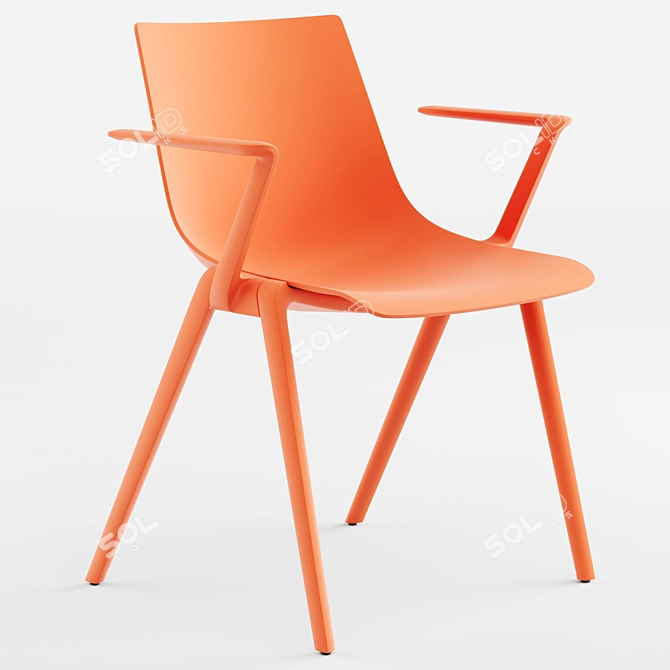 Sleek AULA Chair Collection 3D model image 3