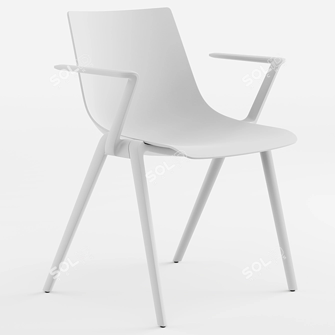 Sleek AULA Chair Collection 3D model image 4