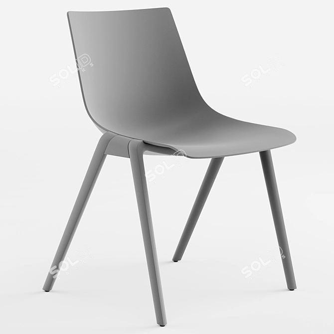 Sleek AULA Chair Collection 3D model image 5