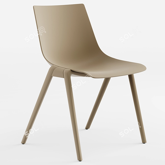 Sleek AULA Chair Collection 3D model image 6