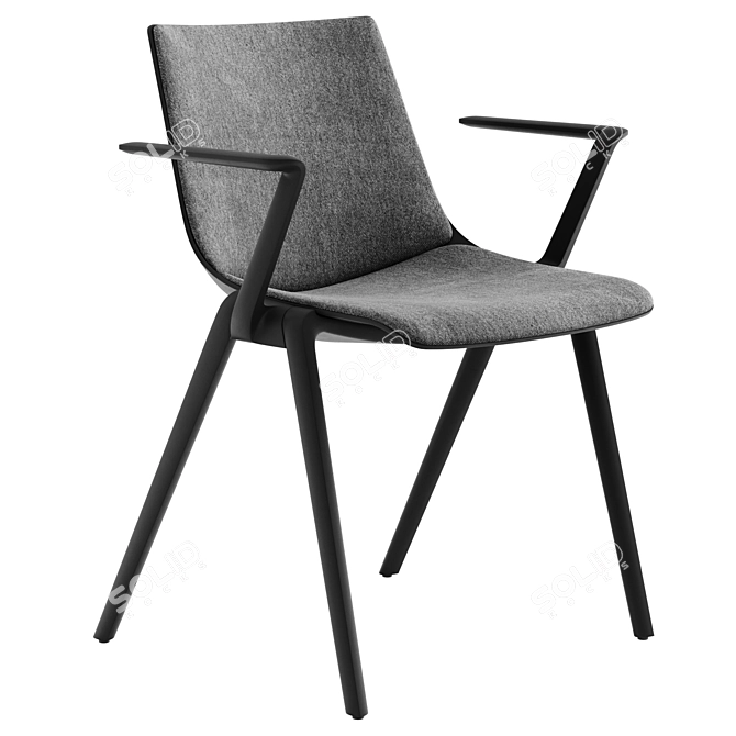 Sleek AULA Chair Collection 3D model image 8