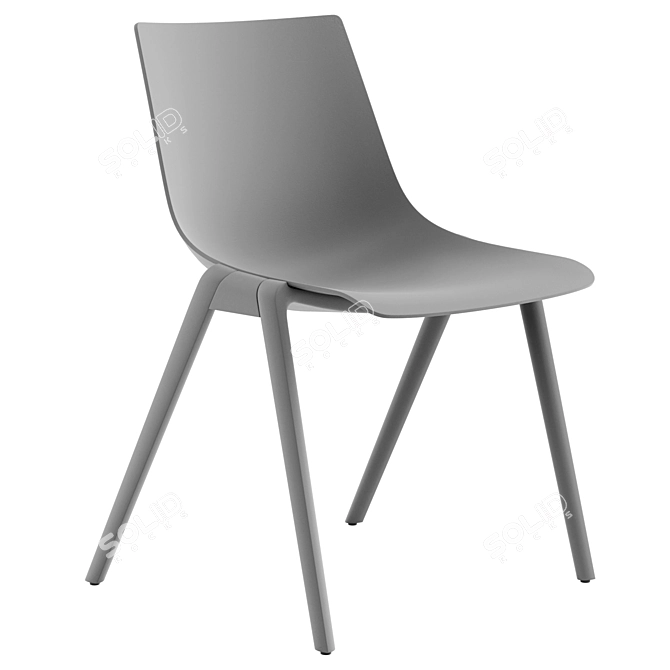 Sleek AULA Chair Collection 3D model image 12