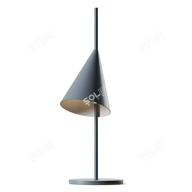 Futuristic Cone Table Lamp 3D model image 4