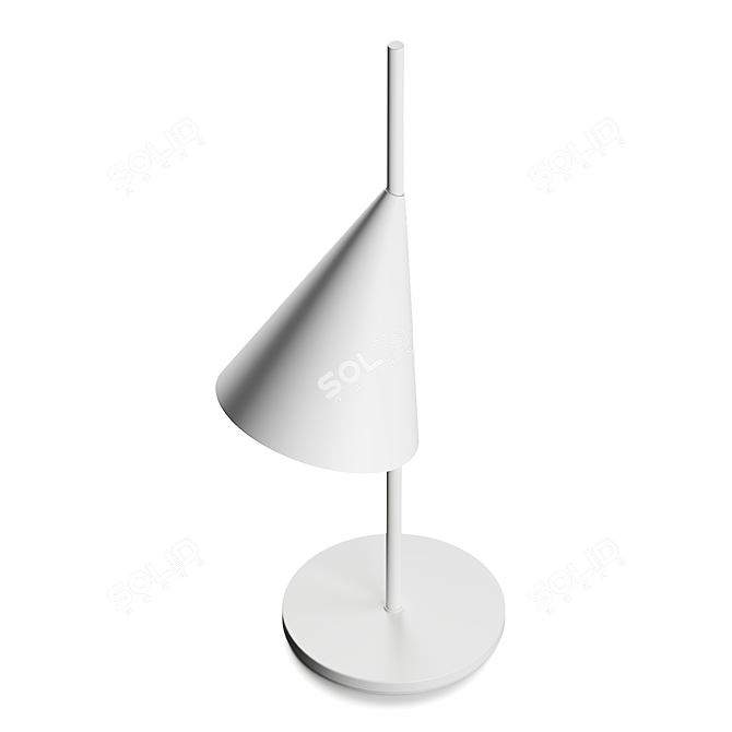 Futuristic Cone Table Lamp 3D model image 5