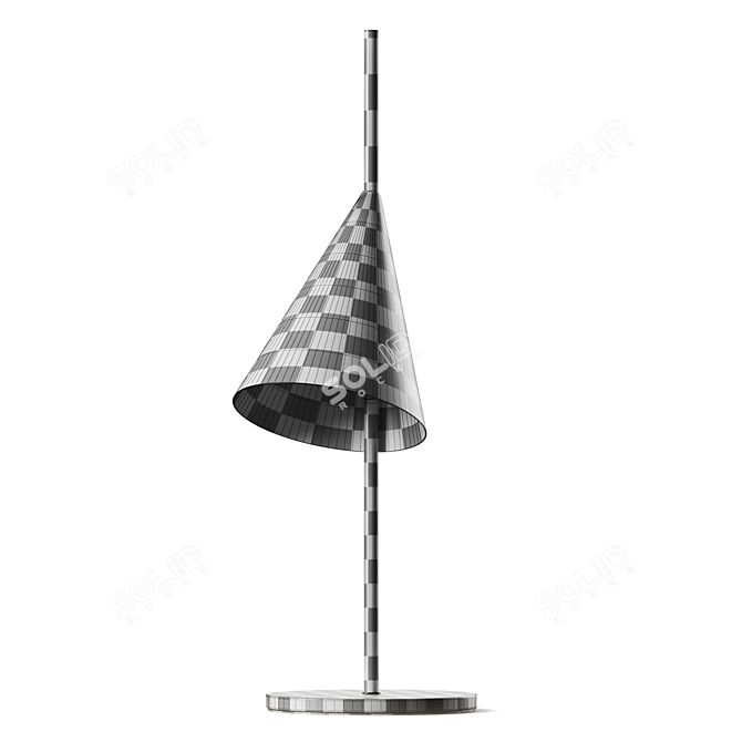 Futuristic Cone Table Lamp 3D model image 1