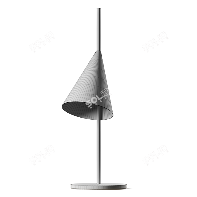 Futuristic Cone Table Lamp 3D model image 2