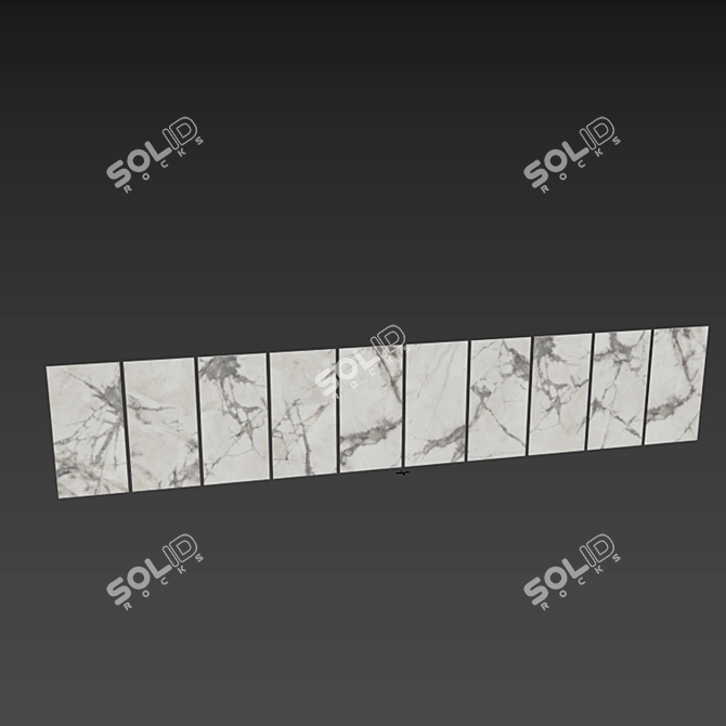 Invisible Pearl Lux Ceramic Tile 3D model image 3