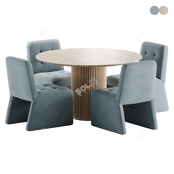 Mod Dining Set 105 2017 3D model image 1