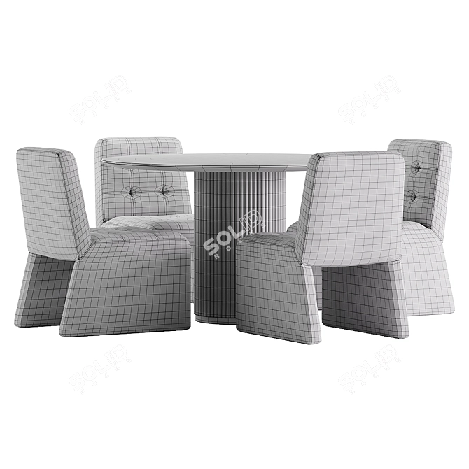 Mod Dining Set 105 2017 3D model image 6