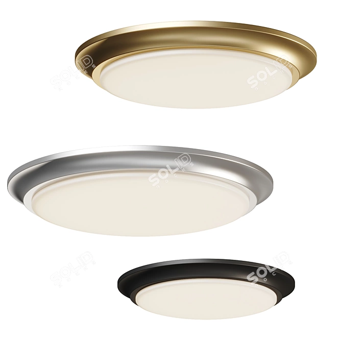 Slim LED Ceiling Mount - Baron 3D model image 1