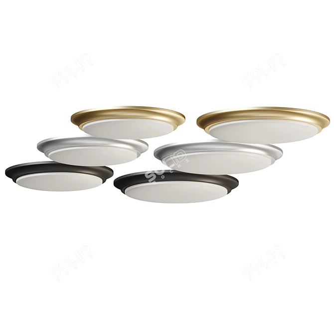 Slim LED Ceiling Mount - Baron 3D model image 4