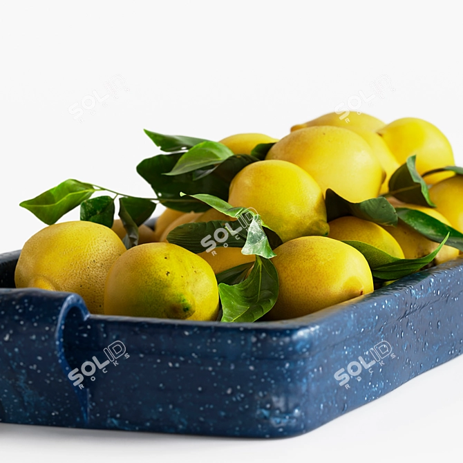 Title: Lemon Tray for Corona Render 3D model image 4