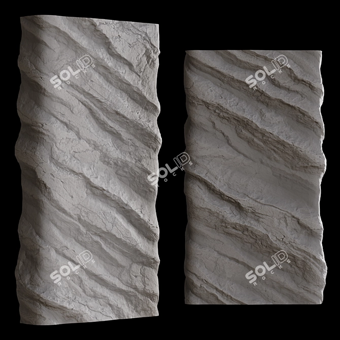 Decorative Stone Column 3m 3D model image 2