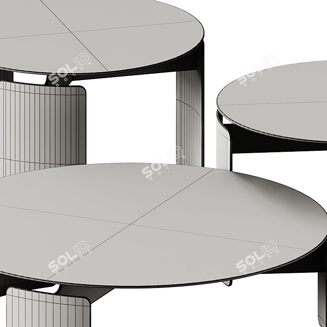 Mingardo Shirudo Coffee Table Pair 3D model image 6