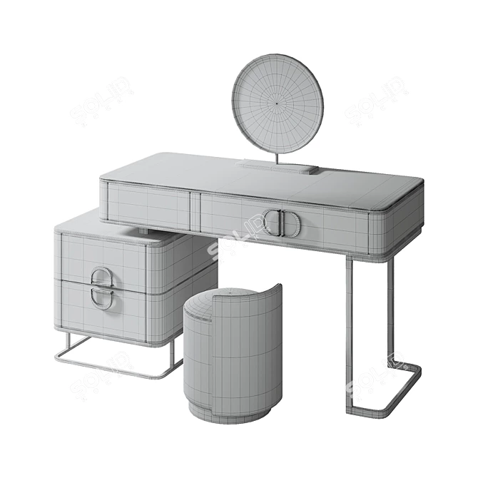 Modern Bathroom Vanity Set 3D model image 4