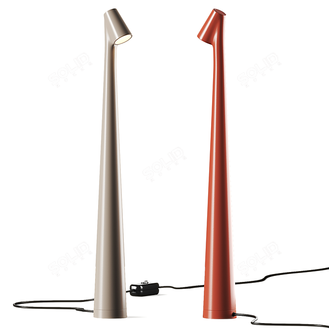 Modern Rotatable Table Lamp 3D model image 1