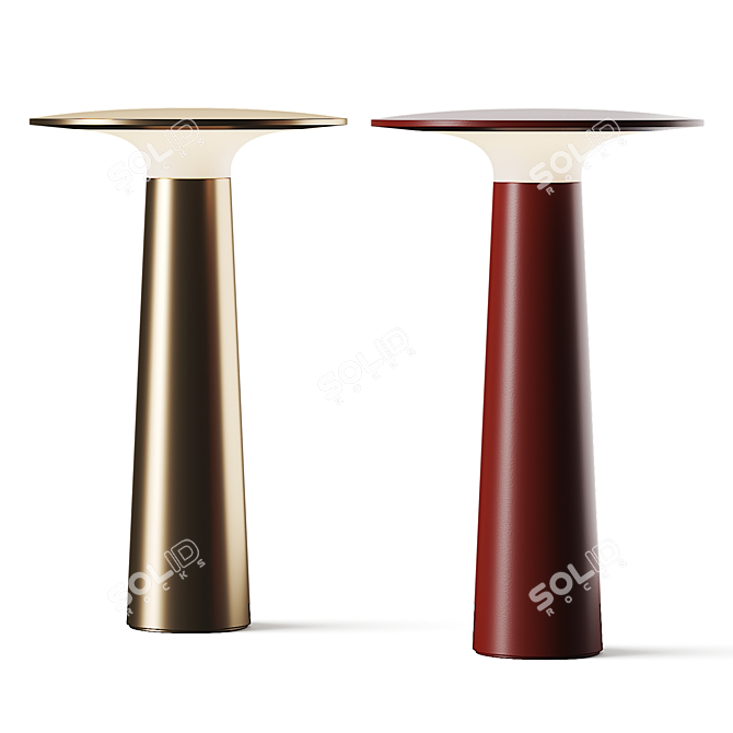 Rotatable Modern Table Lamp, 3D Models 3D model image 1