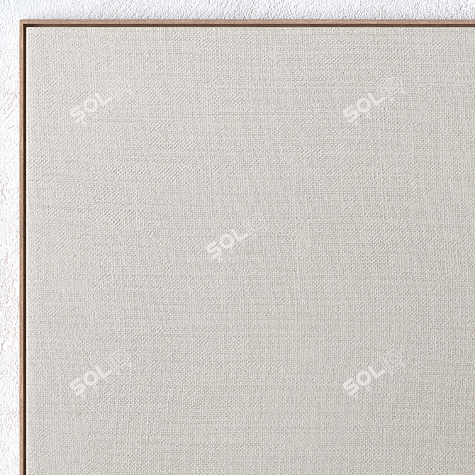 Wooden Frame Wall Paintings Set 3D model image 3