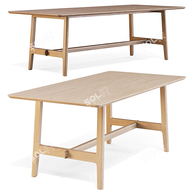 Alpine VNA Dining Table 3D model image 1