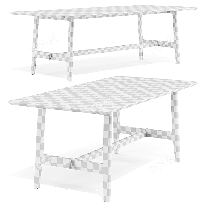 Alpine VNA Dining Table 3D model image 6