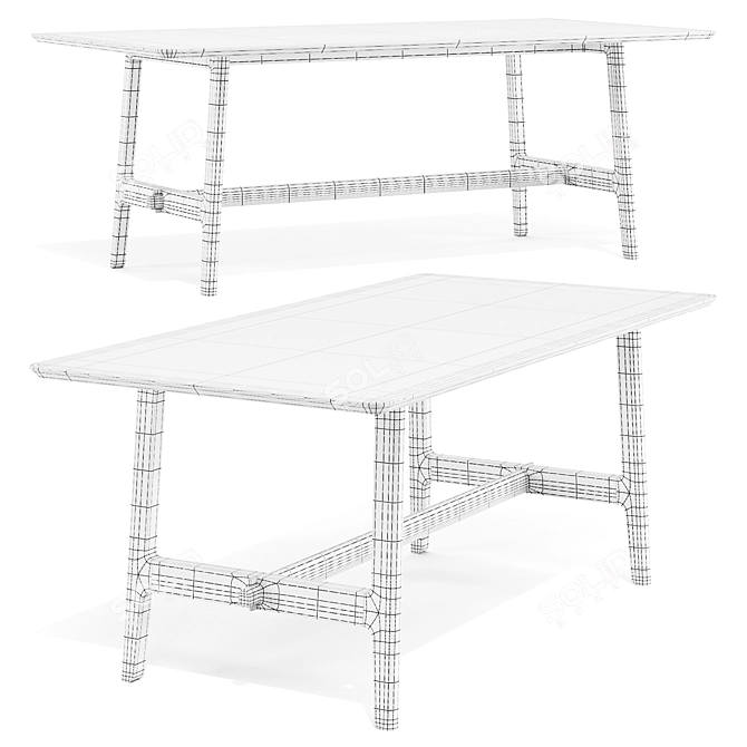 Alpine VNA Dining Table 3D model image 7