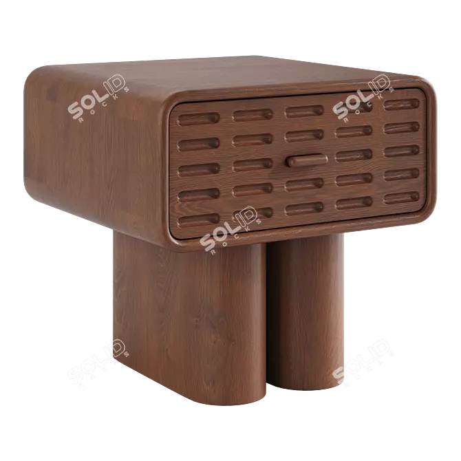 Soho Home Stanley Bedside Table 3D model image 1