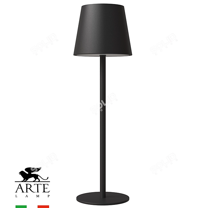 ArteLamp Table Lamp A1614LT-1BK 3D model image 1