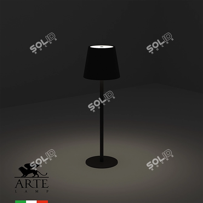 ArteLamp Table Lamp A1614LT-1BK 3D model image 2