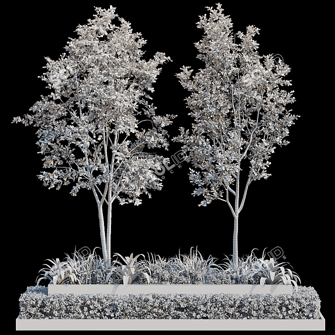 Outdoor Plant 26 Replica Statute 3D model image 5