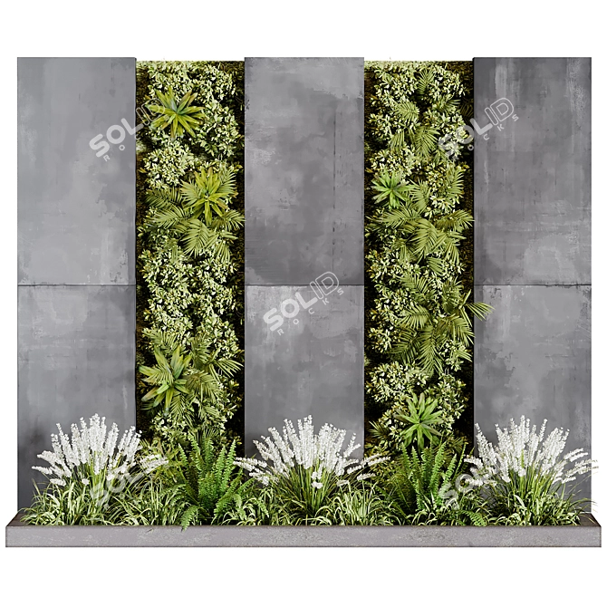 Modern Plant Wall Decor.currentTimeMillis() 3D model image 1