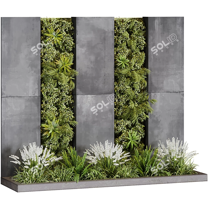 Modern Plant Wall Decor.currentTimeMillis() 3D model image 2