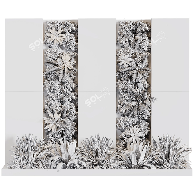 Modern Plant Wall Decor.currentTimeMillis() 3D model image 4
