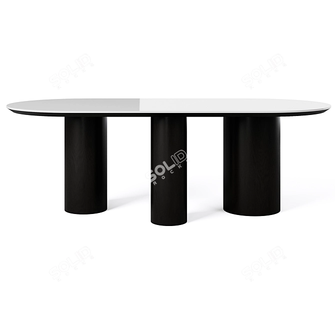 Elegance Dining Table Cazarina 3D model image 3