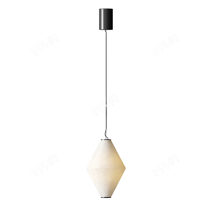 Modern LED Glass Pendant Lamps 3D model image 5