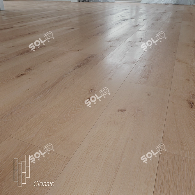 Venice Oak Flooring 3D Model 3D model image 1