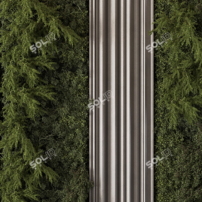 Green Wall Vertical Garden Kit 3D model image 2