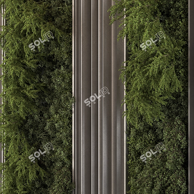 Green Wall Vertical Garden Kit 3D model image 3